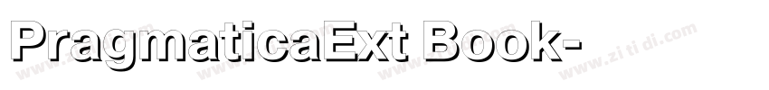 PragmaticaExt Book字体转换